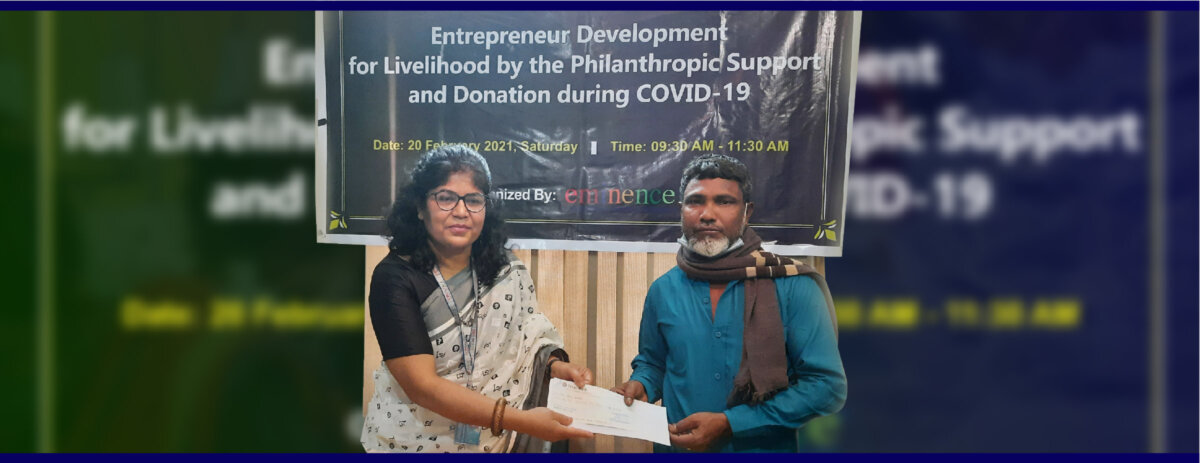 Entrepreneur Development for Livelihood by the Philanthropic Support and Donation during covid-19